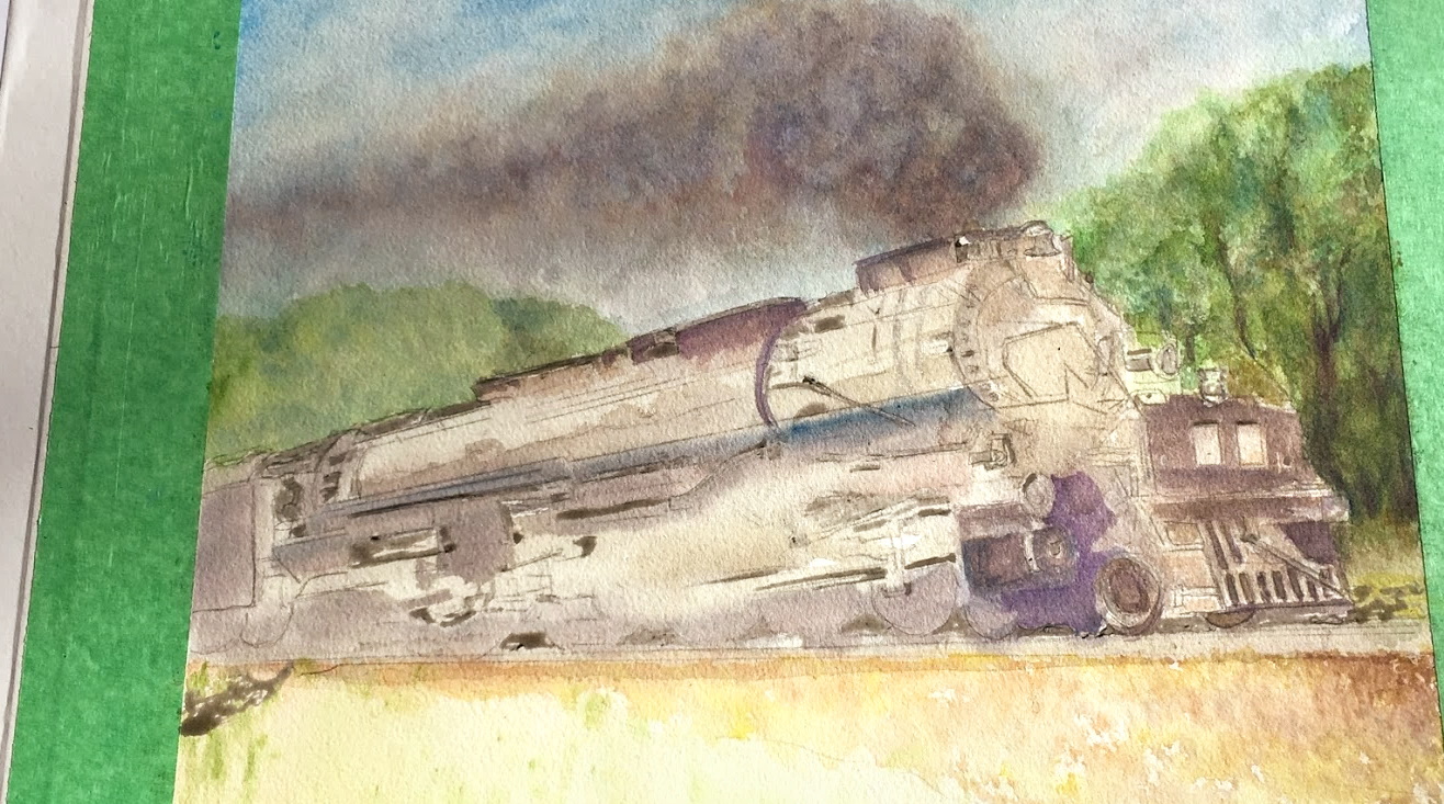 Work in progress on Big Boy Train with added detail in engine