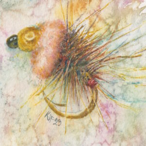 Pink Squirrel trout fly