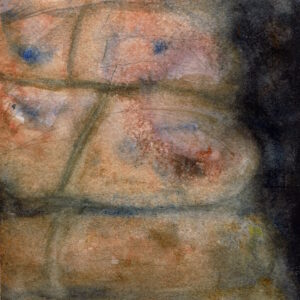 A stack of rusty tractor hoods